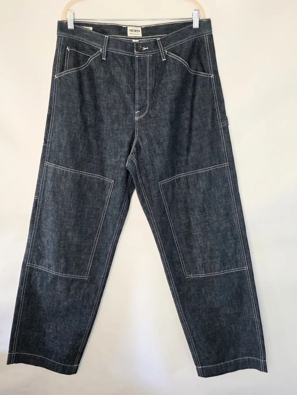 Todd Snyder Relaxed Denim Welder Pants Size 36x33 Cotton Carpenter Jeans NEW - Picture 15 of 15